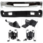 Replacement 6-Piece Kit, Bumper, Chrome, Includes (1) Bumper, (4) Bumper Bracket, and (1) Valance