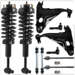 TrueDrive 10-Piece Kit Fully Loaded Struts Includes Control Arms, Sway Bar Links, and Tie Rod Ends
