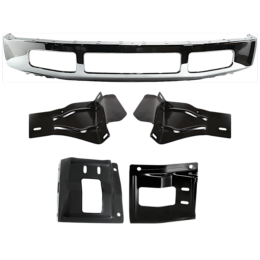 kit-072924-c1656_1.png Replacement 5-Piece Kit, Bumper, Chrome, Includes (1) Bumper and (4) Bumper Bracket - Image 1