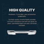 Replacement 5-Piece Kit, Bumper, Chrome, Includes (1) Bumper, (1) Bumper Cover, (1) Grille Assembly, (1) Hood Molding, and (1) Valance - Image 18