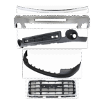 Replacement 5-Piece Kit, Bumper, Chrome, Includes (1) Bumper, (1) Bumper Cover, (1) Grille Assembly, (1) Hood Molding, and (1) Valance - Image 23