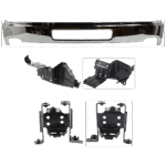Replacement 5-Piece Kit, Bumper, Chrome, Includes (1) Bumper and (4) Bumper Bracket