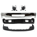 Replacement 5-Piece Kit, Bumper, Chrome, Includes (1) Bumper, (2) Bumper Bracket, (1) Bumper Cover, and (1) Valance