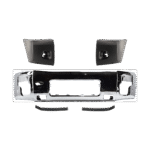 Replacement 5-Piece Kit, Front Bumper, Chrome, Includes (1) Bumper, (2) Bumper End, and (2) Bumper Trim