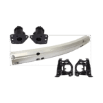 Replacement 5-Piece Kit Bumper Reinforcement, Aluminum, Includes (4) Bumper Bracket and (1) Bumper Reinforcement