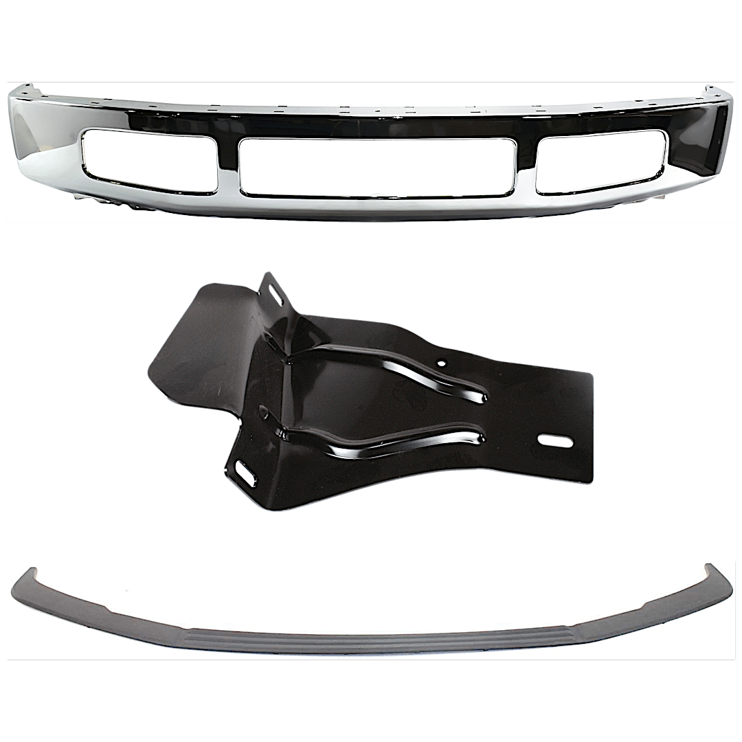 kit-072924-c2173_1.png Replacement 3-Piece Kit, Bumper, Chrome, Includes (1) Bumper, (1) Bumper Bracket, and (1) Bumper Trim - Image 1