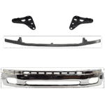 Replacement 4-Piece Kit, Bumper, Chrome, Includes (1) Bumper, (2) Bumper Bracket, and (1) Bumper Trim