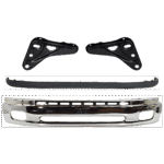 Replacement 4-Piece Kit, Bumper, Chrome, Includes (1) Bumper, (2) Bumper Bracket, and (1) Valance