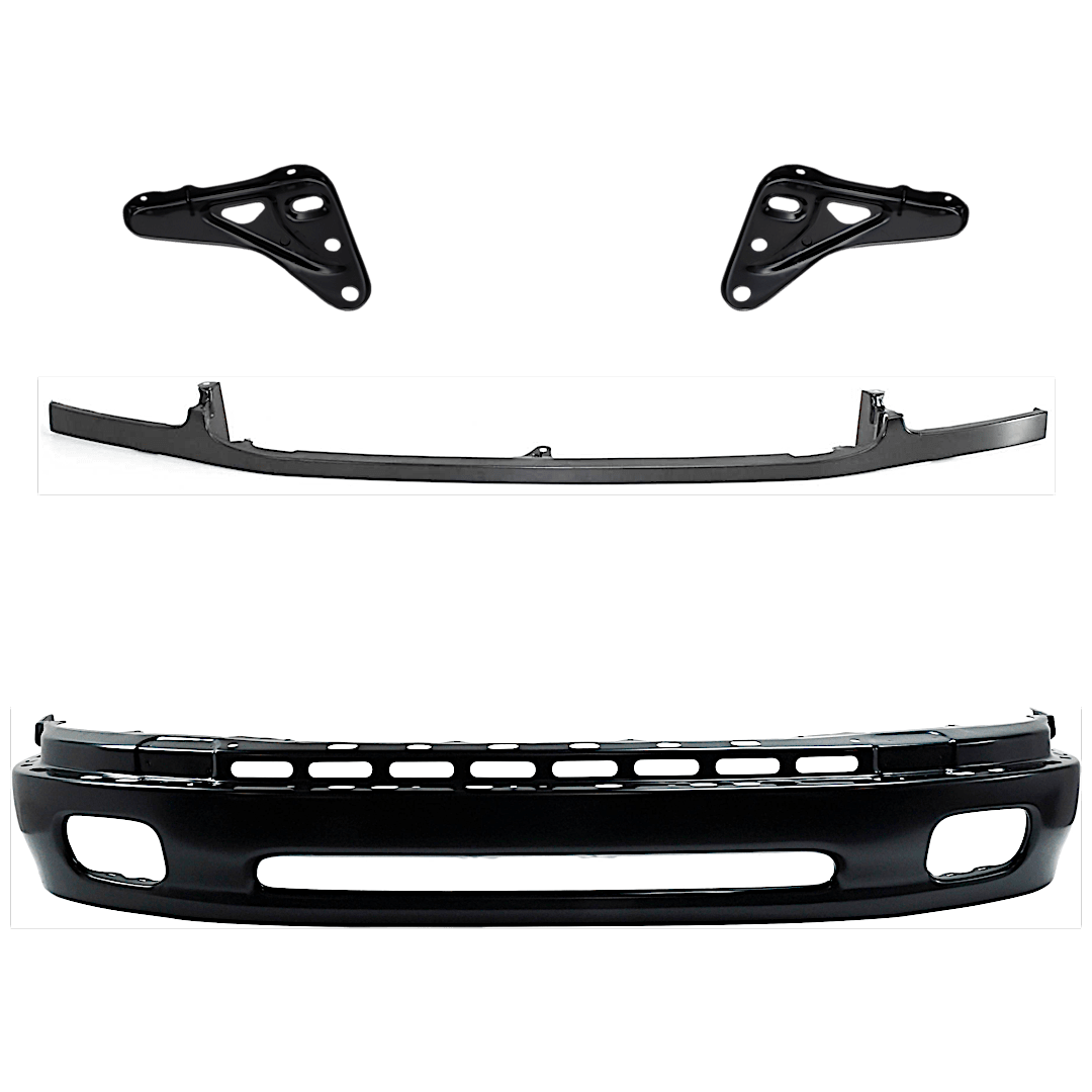 kit-072924-c2311_1.png Replacement 4-Piece Kit, Bumper, Painted Black, Includes (1) Bumper, (2) Bumper Bracket, and (1) Bumper Trim - Image 1