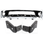 Replacement 3-Piece Kit, Bumper, Chrome, Includes (1) Bumper and (2) Bumper Bracket