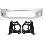 Replacement 3-Piece Kit, Bumper, Chrome, Includes (1) Bumper and (2) Bumper Bracket