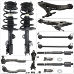 TrueDrive 12-Piece Kit Fully Loaded Strut Includes Ball Joint, Control Arm, Sway Bar Link, and Tie Rod End