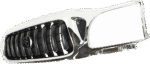Replacement 9-Piece Kit 8-Piece Kit Grille Chrome Shell with Painted Dark Gray Insert, Includes (2) Corner Light, (1) Grille Assembly, (2) Headlight, (1) Headlight Filler, and (2) Turn Signal Light - Image 20