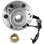 TrueDrive 2-Wheel Set Front, Driver and Passenger Side Wheel Hub with Ball Joints, Control Arms, Idler Arm, Idler Arm Bracket, Pitman Arm, Sway Bar Links, and Tie Rod Ends - Image 10