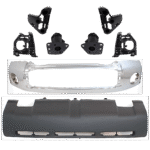 Replacement 8-Piece Kit, Bumper, Chrome, Includes (1) Bumper, (6) Bumper Bracket, and (1) Valance