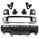 Replacement 8-Piece Kit, Bumper, Chrome, Includes (1) Bumper, (6) Bumper Bracket, and (1) Valance