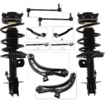 TrueDrive 10-Piece Kit Fully Loaded Struts Includes Control Arms, Sway Bar Links, and Tie Rod Ends