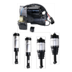 TrueDrive 5-Piece Kit Front and Rear, Driver and Passenger Side Suspension Kit, Includes (4) Air Struts, and (1) Air Suspension Compressor