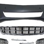 Replacement 6-Piece Kit, Front Primed Bumper Cover, Includes (1) Bumper Cover, (1) Bumper Grille, (2) Fog Light Cover, and (2) Fog Light Trim
