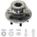 TrueDrive 8-Piece Kit Front, Driver and Passenger Side, Upper and Lower Control Arm, 2-Wheel ABS, Four Wheel Drive, includes Tie Rod Ends and Wheel Hubs - Image 12