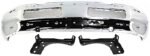 Replacement 3-Piece Kit, Front Bumper, Chrome, Includes (1) Bumper and (2) Bumper Bracket