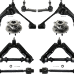 TrueDrive 10-Piece Kit Front, Driver and Passenger Side, Upper and Lower Control Arm, 2-Wheel ABS, Four Wheel Drive, includes Tie Rod Ends and Wheel Hubs