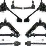 TrueDrive 8-Piece Kit Front, Driver and Passenger Side, Upper and Lower Control Arm Kit, Includes (4) Control Arm and (4) Tie Rod End