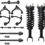 TrueDrive 12-Piece Kit Front, Driver and Passenger Side, Upper and Lower Control Arms with Loaded Struts, Sway Bar Links, and Tie Rod Ends, All Wheel Drive/Four Wheel Drive