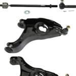 TrueDrive 6-Piece Kit Front, Driver and Passenger Side, Lower Control Arm Kit, Includes (2) Control Arm and (4) Tie Rod End