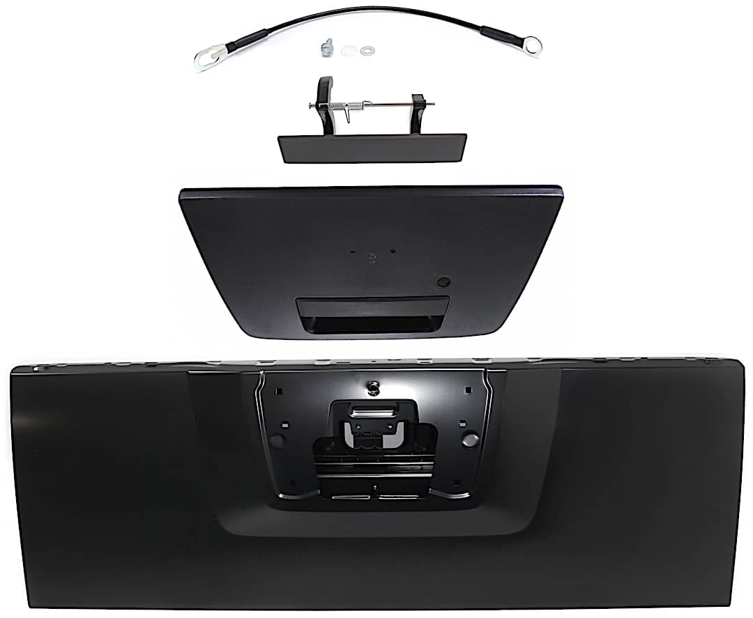 kit-081417-69_1.jpg Replacement 4-Piece Kit Tailgate, Primed, Includes (1) Tailgate, (2) Tailgate Cable, and (1) Tailgate Handle - Image 1