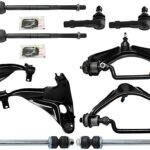 TrueDrive 10-Piece Kit Front, Driver and Passenger Side, Upper and Lower Control Arm Kit, Includes (4) Control Arm, (2) Sway Bar Link, and (4) Tie Rod End