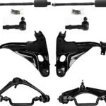 TrueDrive 8-Piece Kit Front, Driver and Passenger Side, Upper and Lower Control Arm Kit, Includes (4) Control Arm and (4) Tie Rod End