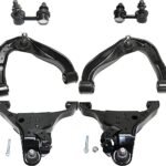 TrueDrive 6-Piece Kit Front, Driver and Passenger Side Control Arm Kit, Includes (4) Control Arm and (2) Sway Bar Link