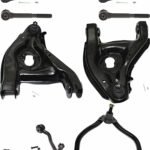 TrueDrive 8-Piece Kit Front, Driver and Passenger Side, Upper and Lower Control Arm Kit, Includes (4) Control Arm and (4) Tie Rod End