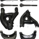 TrueDrive 10-Piece Kit Front, Driver and Passenger Side, Upper and Lower Control Arm Kit, Includes (4) Control Arm, (2) Sway Bar Link, and (4) Tie Rod End