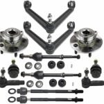TrueDrive 12-Piece Kit Front, Driver and Passenger Side, Upper Control Arm Kit, Includes (2) Ball Joint, (2) Control Arm, (2) Sway Bar Link, (4) Tie Rod End, and (2) Wheel Hub