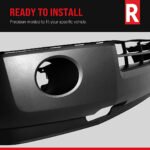 Replacement 6-Piece Kit, Front, Upper Textured Bumper Cover, Includes (1) Bumper, (4) Bumper Bracket, and (1) Bumper Cover - Image 15