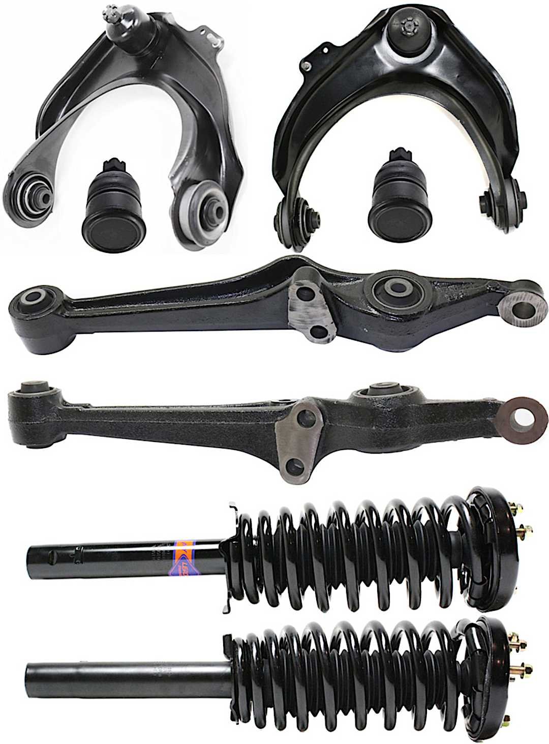 kit-083017-12_1.jpg TrueDrive 8-Piece Kit Front, Driver and Passenger Side, Upper and Lower Control Arm with Ball Joints and Loaded Struts - Image 1