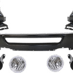 Replacement 7-Piece Kit, Front Bumper, Paint to Match, Includes (1) Bumper, (2) Bumper Bracket, (2) Fog Light, and (2) Fog Light Bracket
