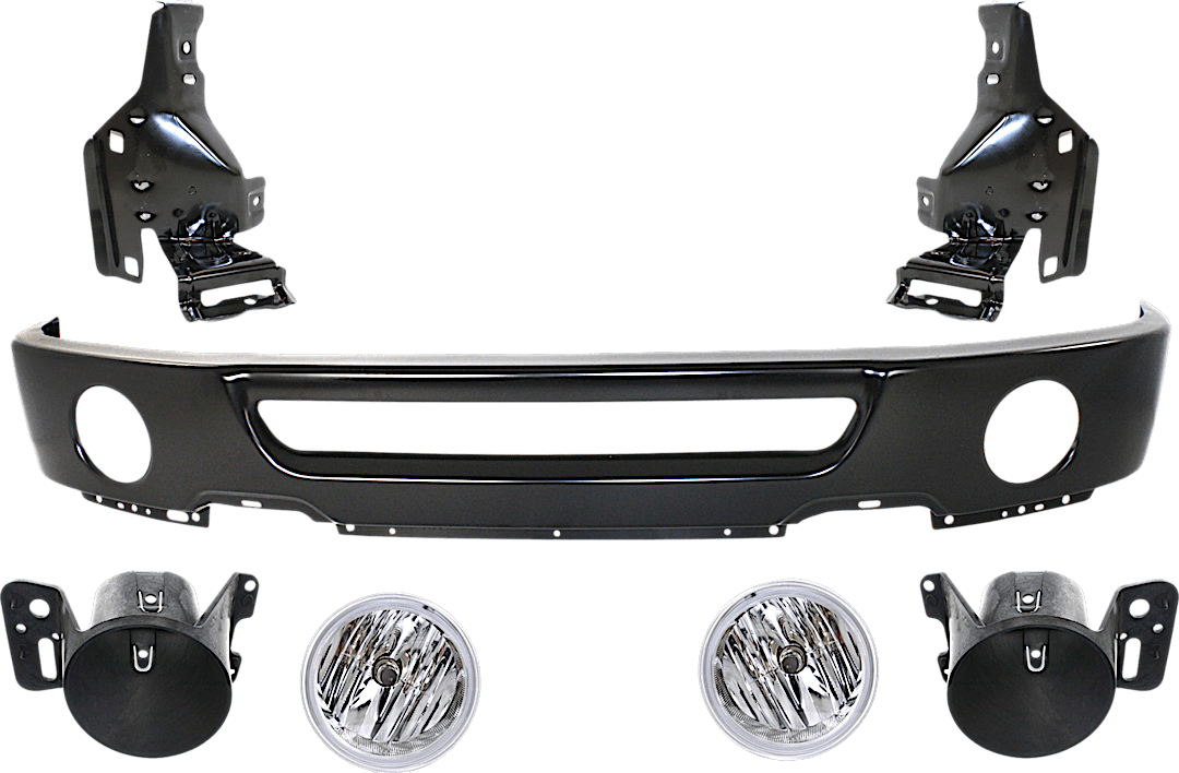 kit-083020-03_1.png Replacement 7-Piece Kit, Front Bumper, Paint to Match, Includes (1) Bumper, (2) Bumper Bracket, (2) Fog Light, and (2) Fog Light Bracket - Image 1
