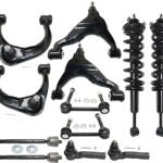 TrueDrive 12-Piece Kit Front, Driver and Passenger Side, Upper and Lower Control Arm with Loaded Struts, Sway Bar Links, and Tie Rod Ends, Extended/Standard Cab Pickup, Four Wheel Drive