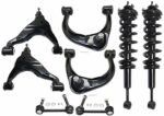 TrueDrive 8-Piece Kit Front, Driver and Passenger Side, Upper and Lower Control Arm with Loaded Struts and Sway Bar Links, Extended/Standard Cab Pickup, Four Wheel Drive