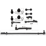 TrueDrive 11-Piece Kit Front, Driver and Passenger Side Suspension Includes Ball Joints, Drag Link, Sway Bar Links, Tie Rod Adjusting Sleeve, and Tie Rod Ends, 4WD
