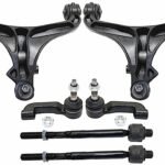 TrueDrive 6-Piece Kit Front, Driver and Passenger Side, Lower Control Arm Kit, Includes (2) Control Arm and (4) Tie Rod End