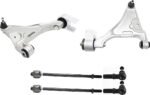 TrueDrive 6-Piece Kit Front, Driver and Passenger Side, Lower Control Arm Kit, Includes (2) Control Arm and (4) Tie Rod End
