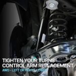 TrueDrive 8-Piece Kit Front, Driver and Passenger Side, Upper and Lower Control Arm Kit, Includes (4) Control Arm and (4) Tie Rod End - Image 12