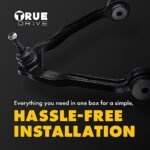 TrueDrive 8-Piece Kit Front, Driver and Passenger Side, Upper and Lower Control Arm Kit, Includes (4) Control Arm and (4) Tie Rod End - Image 13