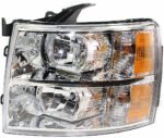 Replacement 4-Piece Kit Driver and Passenger Side Halogen Headlight, With bulb(s), New Body Style, OE Replacement, Includes (2) Bumper End and (2) Headlight - Image 10