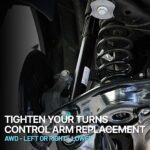 TrueDrive 10-Piece Kit Front, Driver and Passenger Side, Lower, Frontward Control Arm Kit, Includes (2) Control Arm, (2) Sway Bar Link, (4) Tie Rod End, and (2) Wheel Hub - Image 14