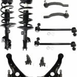 TrueDrive 10-Piece Kit Front, Driver and Passenger Side, Lower Control Arms, Front Wheel Drive, with Ball Joints, Loaded Struts, Sway Bar Links, and Tie Rod Ends